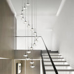 Italian Minimalist Ring Chandelier for High Ceilings