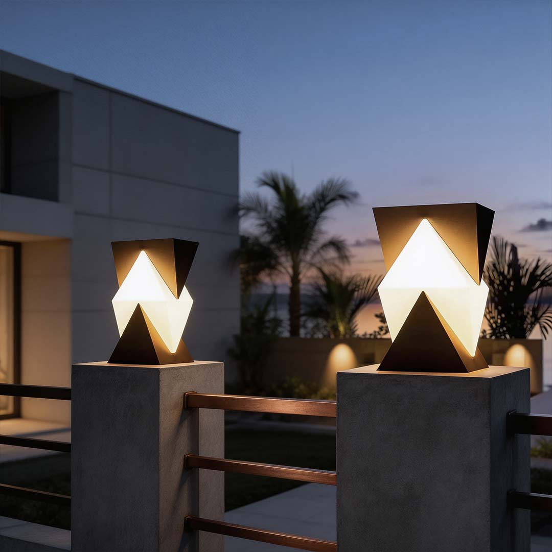 Modern Minimalist LED Pillar Light for Outdoor Spaces