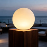 Lumina Sphere LED Floor Lamp for Modern Outdoor Spaces