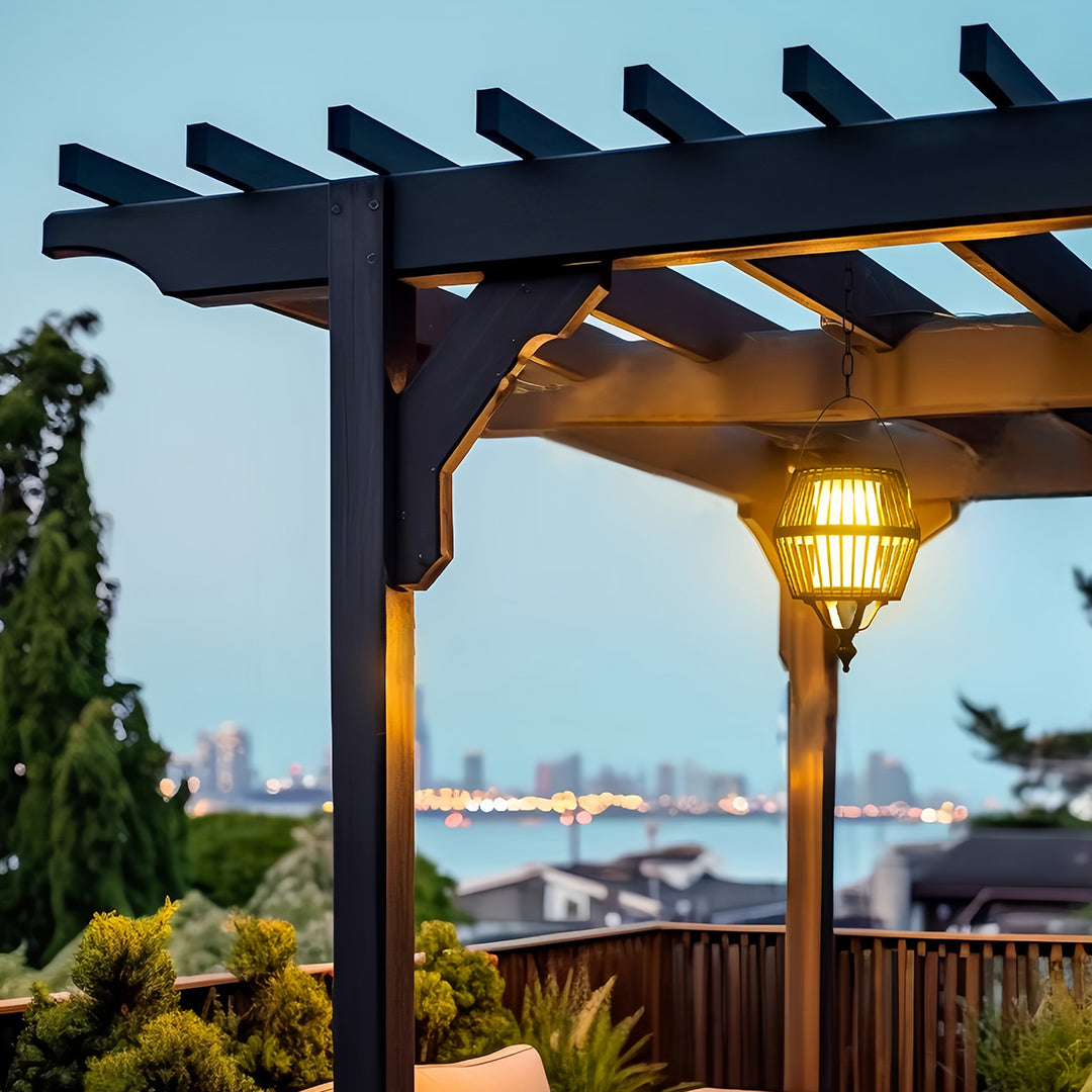 Japanese Lantern Pendant Light – Waterproof Outdoor Ceiling Lamp