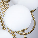 French Elegance Spiral Globe Chandelier in Gold or Black, 8 or 12 Lights