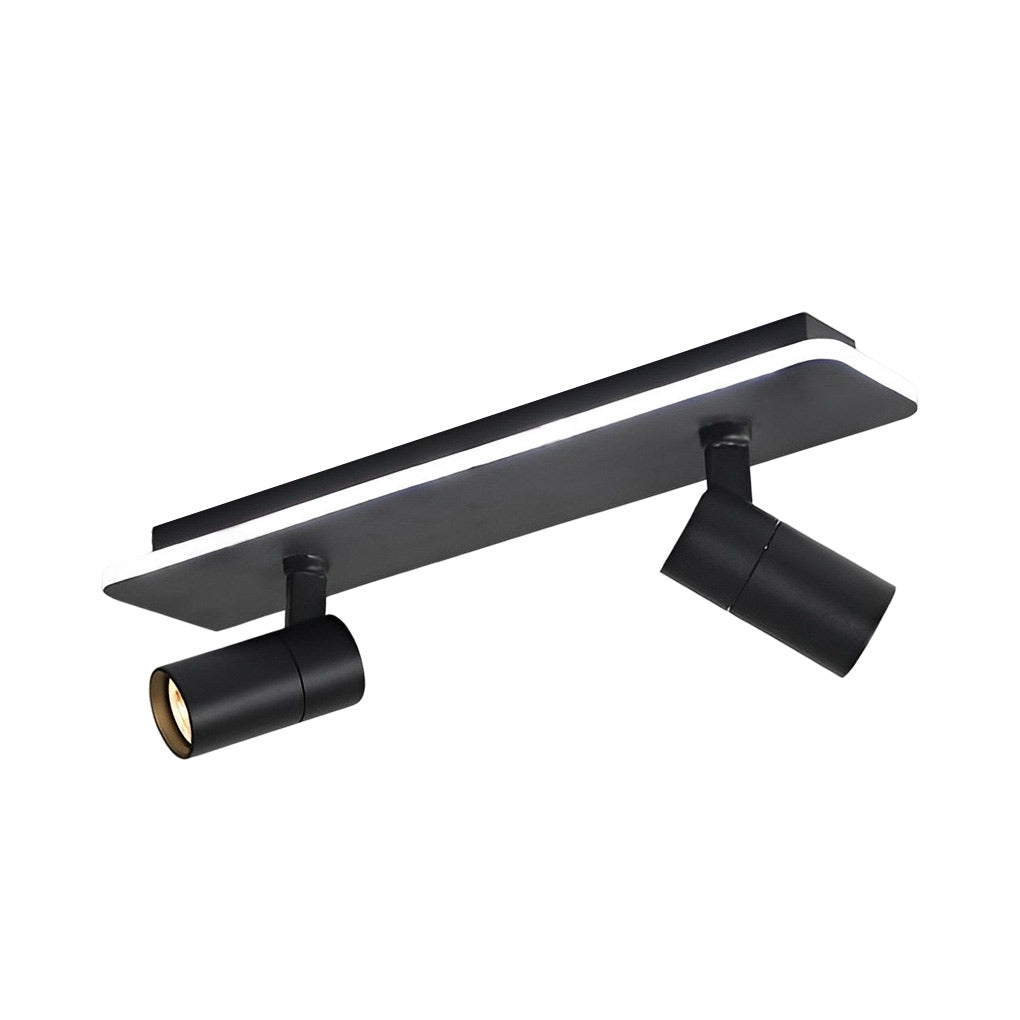 Recessed Adjustable LED Spotlight Fixture, Modern Aluminum Trim