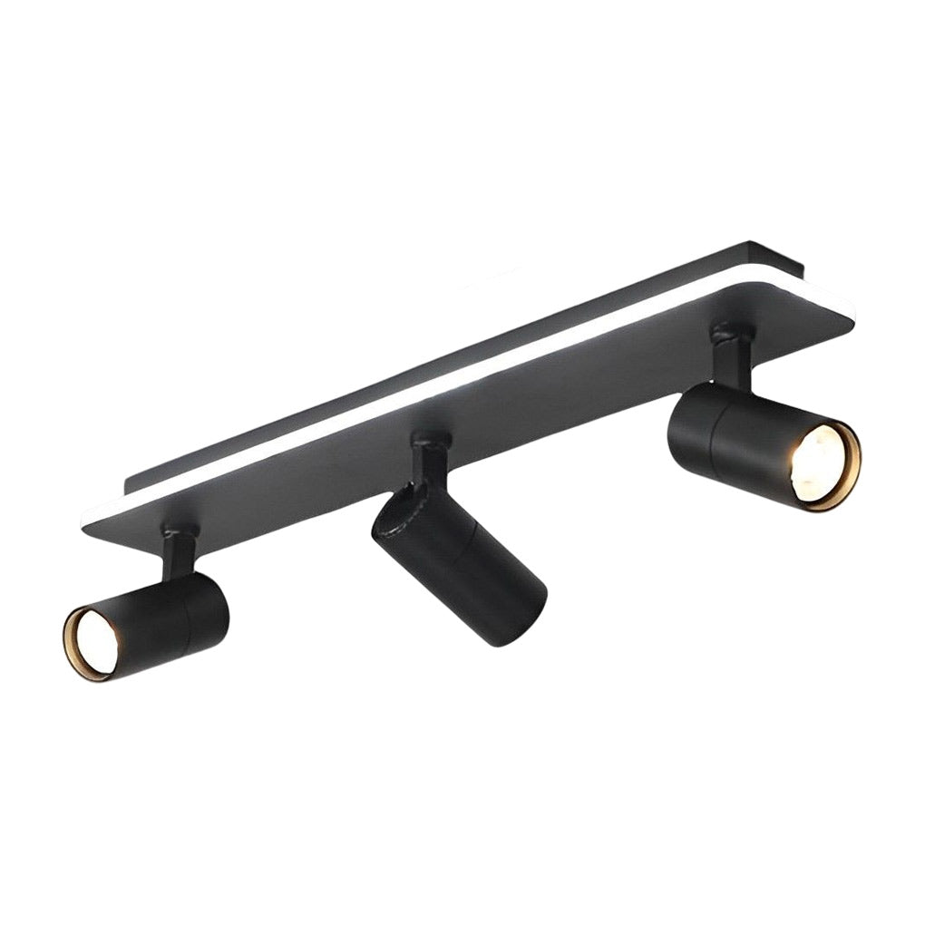Recessed Adjustable LED Spotlight Fixture, Modern Aluminum Trim