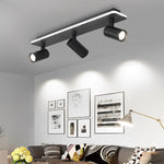 Recessed Adjustable LED Spotlight Fixture, Modern Aluminum Trim