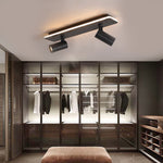 Recessed Adjustable LED Spotlight Fixture, Modern Aluminum Trim