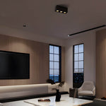 Modern Square LED Recessed Spotlight, Architectural Aluminum Ceiling Light