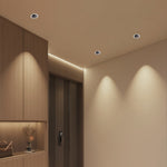 Architectural LED Recessed Spotlight with Full-Spectrum COB, Anti-Glare Deep Baffle, Adjustable 30°