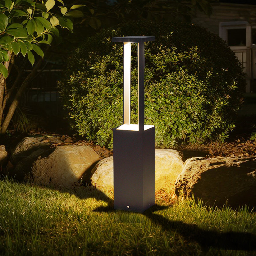Minimalist LED Bollard Light for Modern Landscape and Garden Paths