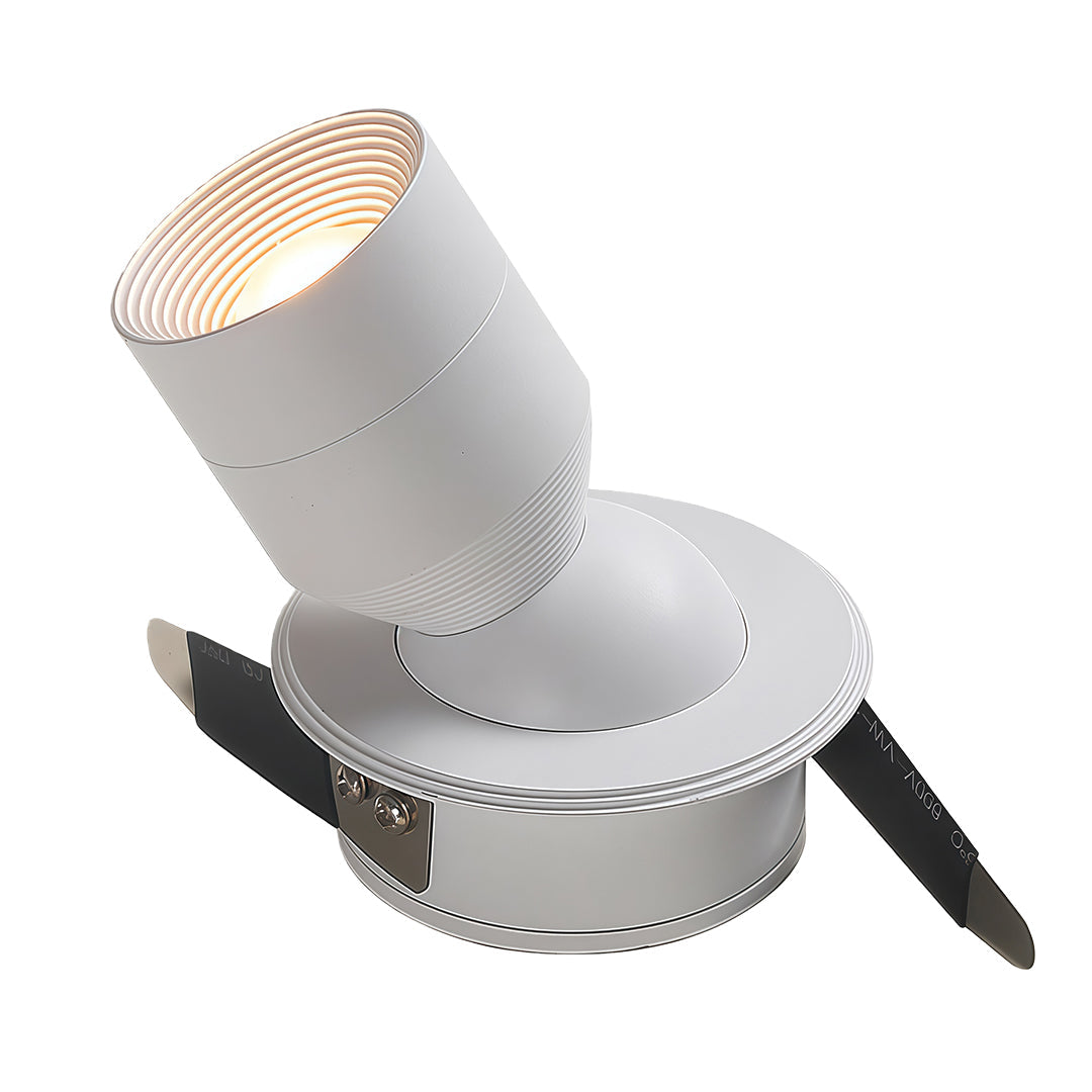 Adjustable LED Recessed Downlight with 360° Rotation, 7W, 3000K/4000K/6000K, Black or White