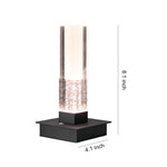 Cordless Square Table Lamp with Dimmable LED – Modern Nightstand Light