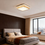 Lumina Crystal Flush Mount Ceiling Light in Chrome | Modern Minimalist LED