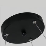 Modern Black Multi-Diamond LED Chandelier with Adjustable Hanging Chain