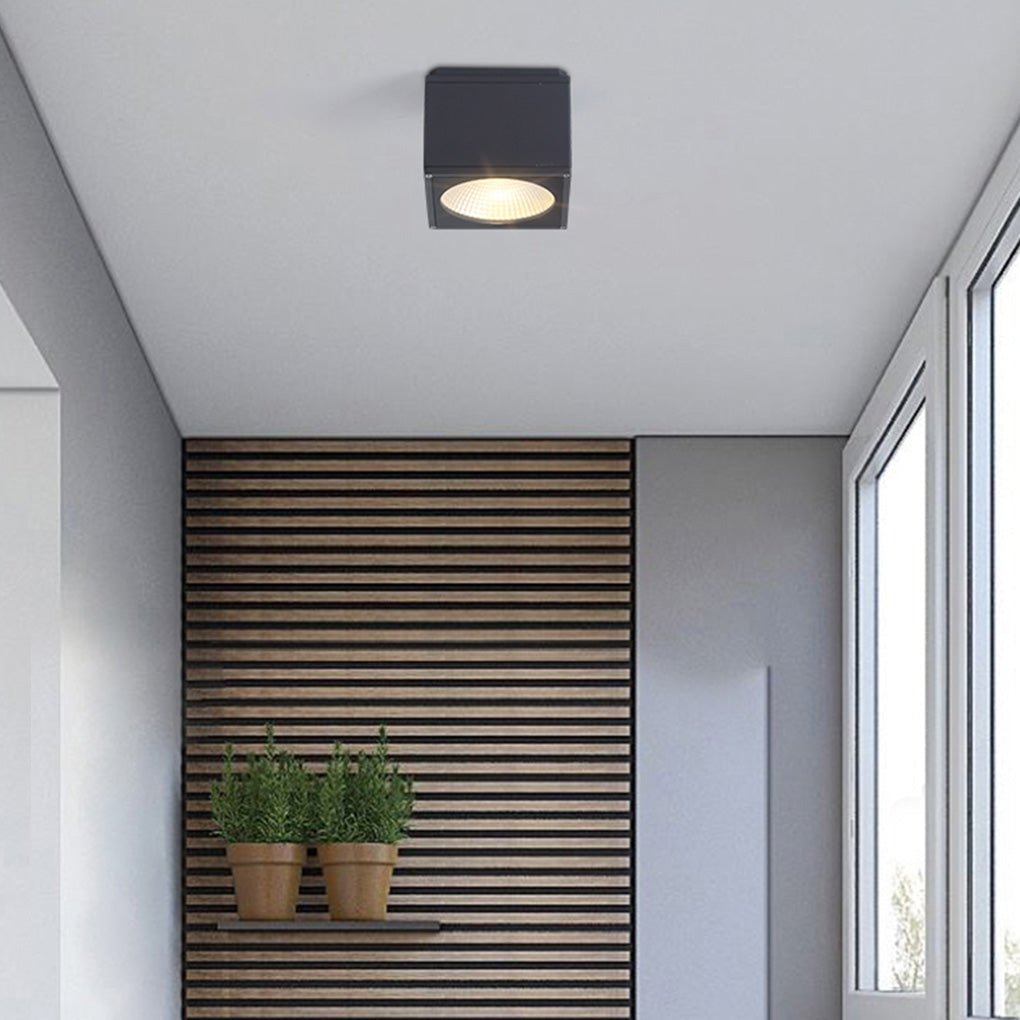 Square Led Waterproof Ceiling Light Downlight For Balcony Entrance Hallway Bedroom