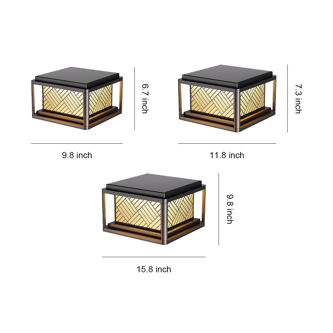 Modern Outdoor LED Pillar Lights Waterproof Aluminum Column Lamp