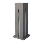 Lumière Rectangular LED Pathway Bollard – Stainless Steel Landscape Lighting for Modern Gardens
