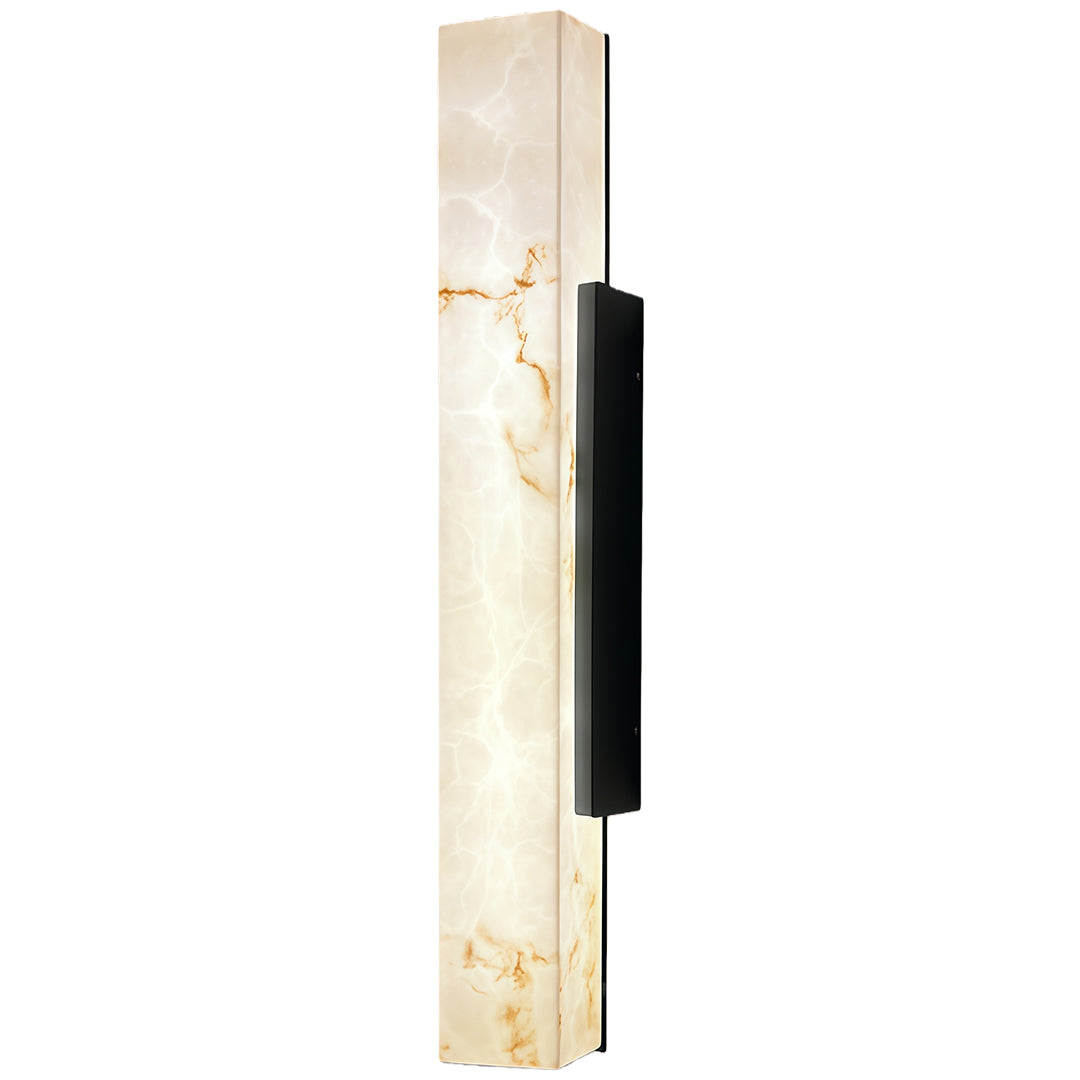 Luma Square Outdoor Wall Light in Cloud Stone Finish