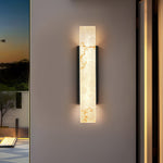 Luma Square Outdoor Wall Light in Cloud Stone Finish