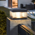 Modern Square Pillar Lights for Outdoor Spaces – IP65 Waterproof LED Post Lights in Black