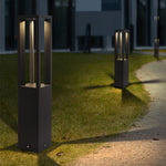 Square Stainless Steel LED Outdoor Landscape Lawn Light for Modern Courtyards