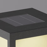 Solar-Powered Floor Lamp with Side Table – Modern Outdoor Lighting