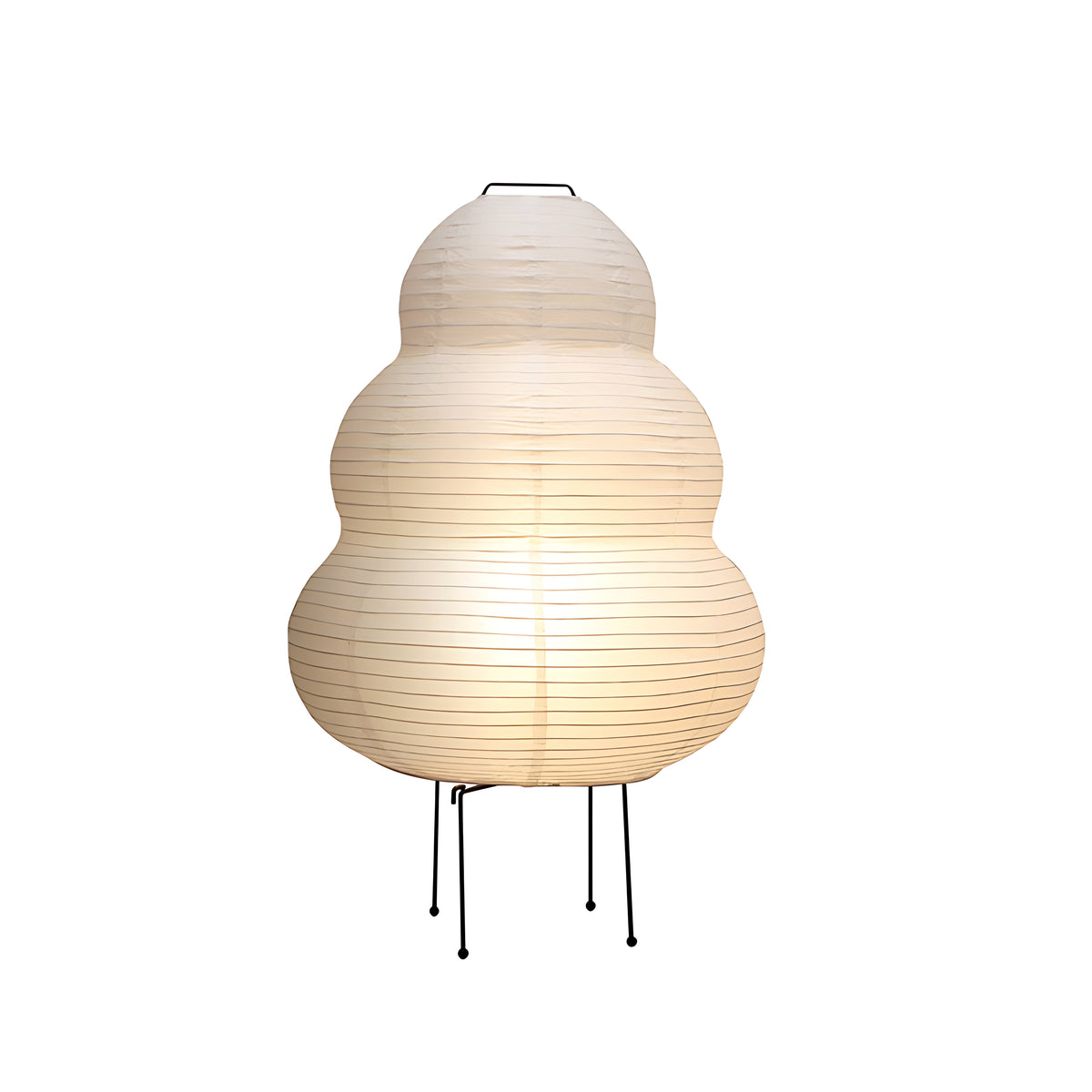 Wabi-Sabi Rice Paper Table Lamp with Aluminum Frame, Minimalist Japanese Design for Bedroom & Study
