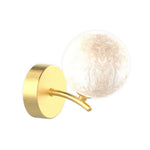Artisan Stained Glass Wall Sconce with Gold Metal Frame