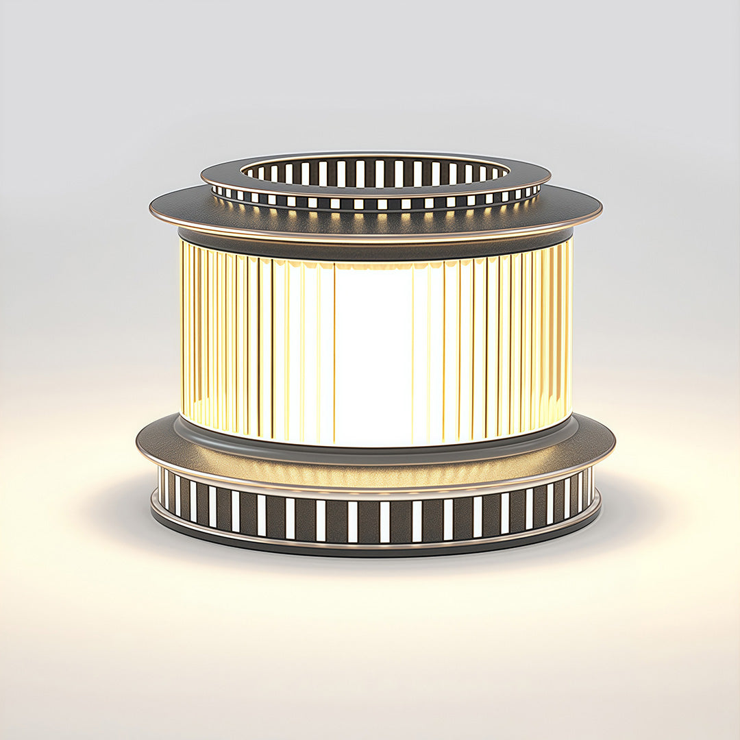 Modern Minimalist Stainless Steel LED Pillar Light for Outdoor Columns