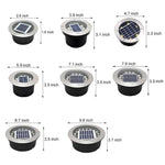 Solar Recessed In-Ground LED Well Light, Warm White 3000K, Aluminum