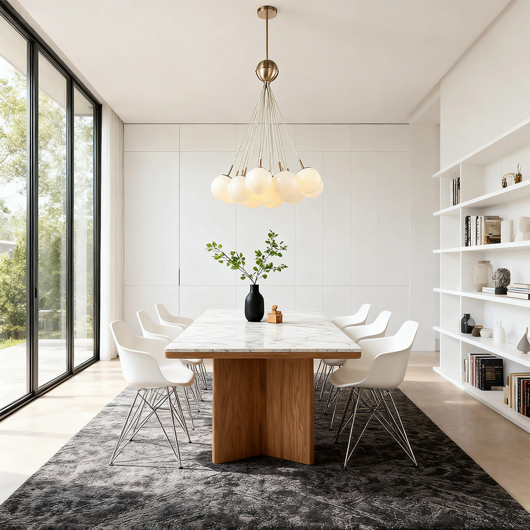Bubble Glass Chandelier Nordic Gold Modern Pendant Light