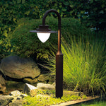 Minimalist Gooseneck Pathway Light with Warm LED Glow for Modern Gardens
