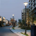 Solar & Hardwired LED High Pole Street Light – IP65 Waterproof Black Aluminum