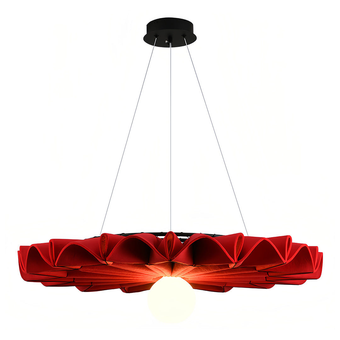 Acoustic Felt Chandelier with Adjustable Drop for Modern Interiors