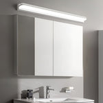 LED Bathroom Vanity Light with Polished Iron Trim, Wall-Mounted Panel