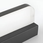 LED Bathroom Vanity Light with Polished Iron Trim, Wall-Mounted Panel