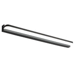 LED Bathroom Vanity Light with Polished Iron Trim, Wall-Mounted Panel