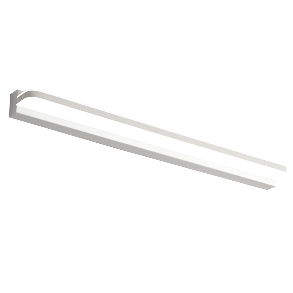 LED Bathroom Vanity Light with Polished Iron Trim, Wall-Mounted Panel