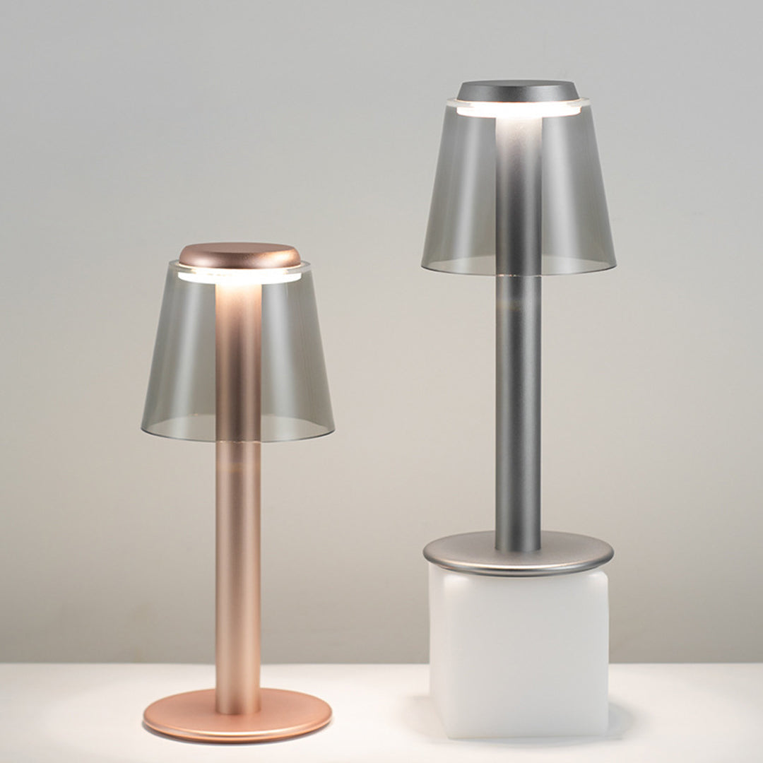Lumina Adjustable LED Table Lamp in Aluminum and Acrylic