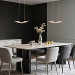Aurelia Gull Pendant Light — Nordic LED Ceiling Lamp in Rose Gold