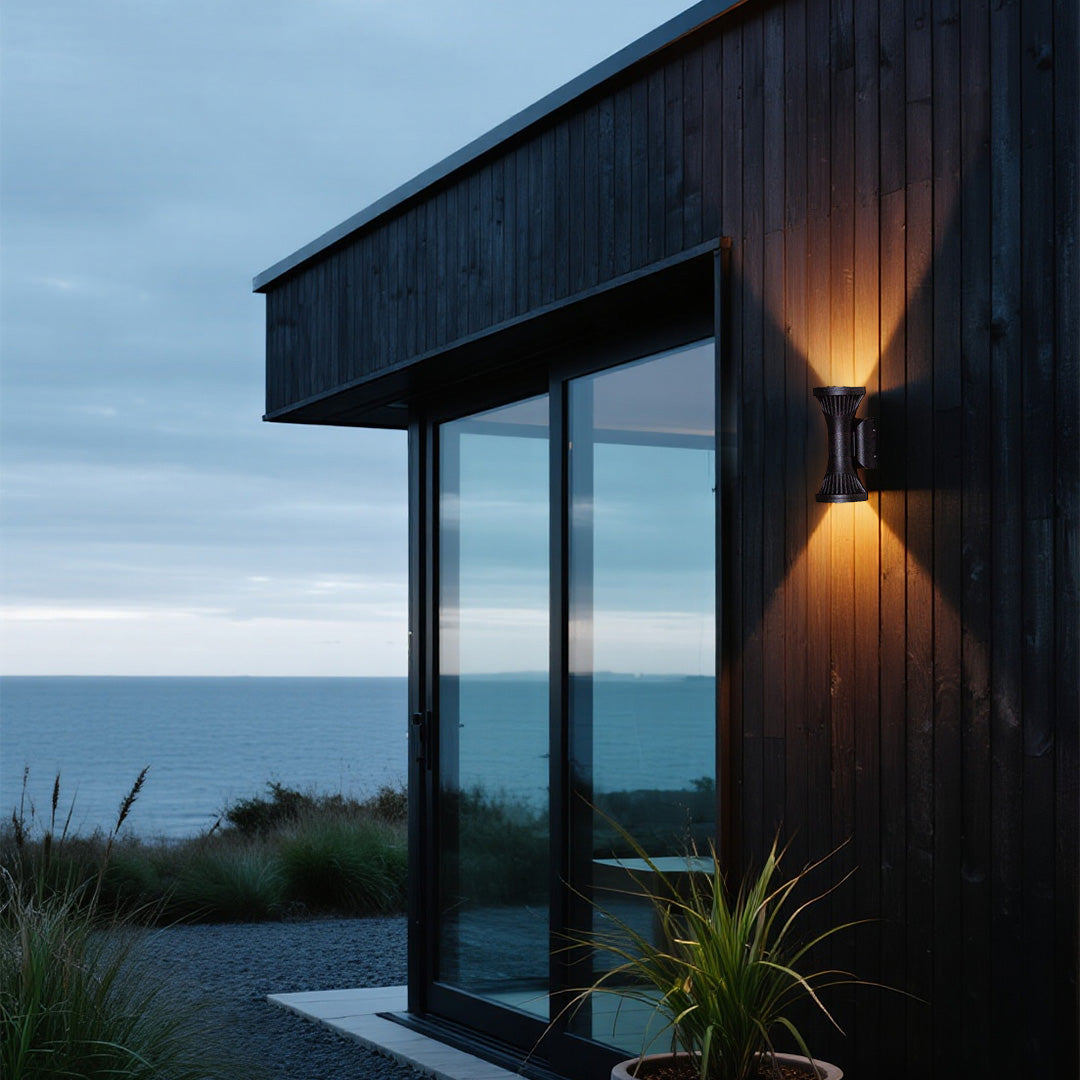 Minimalist Nordic Outdoor Wall Light in Die-Cast Aluminum