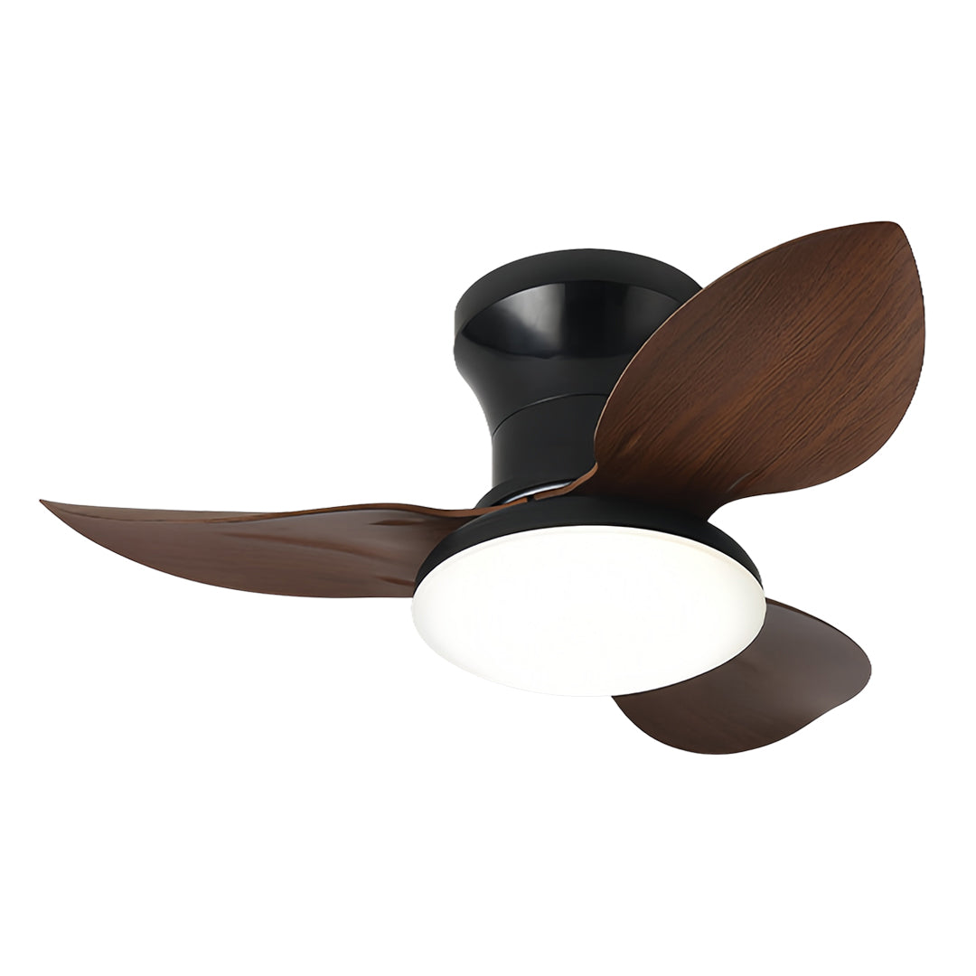 Modern 3-Blade Ceiling Fan with Dimmable LED Light and Remote