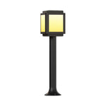 Modern Solar Path Lights with Aluminum Frame and Acrylic Shade