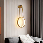 Modern Minimalist LED Wall Art Sconce in Black or Gold