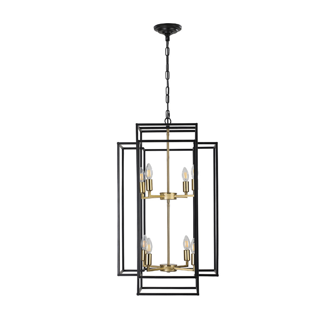 Industrial Vintage Iron Pendant Light with Adjustable Chain