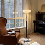 Lumière Drum Floor Lamp – LED Standing Light with Frosted Glass Shade