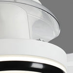 Minimalist LED Ceiling Fan with Remote Control and Dimmable Light