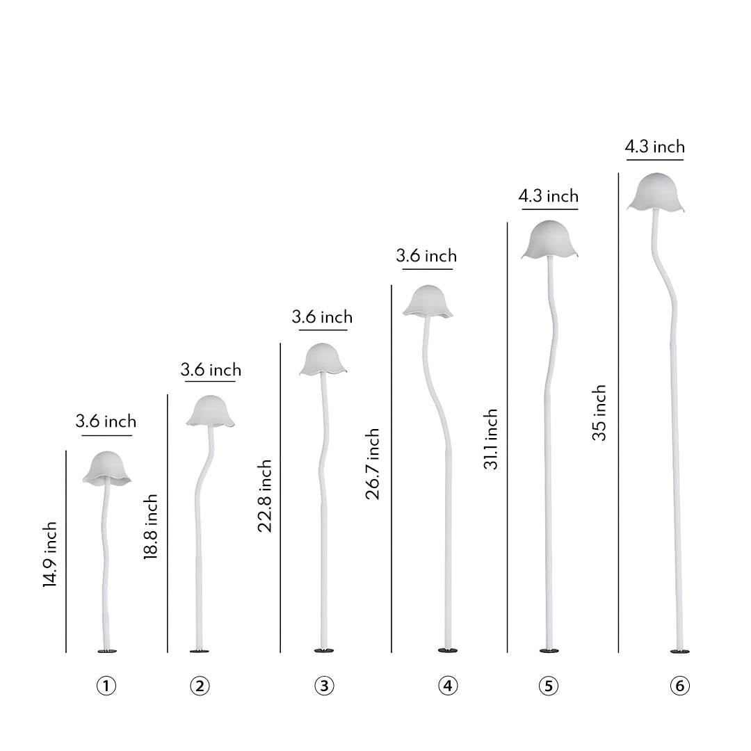 Modern LED Pathway Lights for Outdoor Landscapes, IP65 Waterproof Aluminum