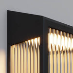 Vertical Ripped Acrylic LED Outdoor Wall Light, Modern Waterproof Sconce