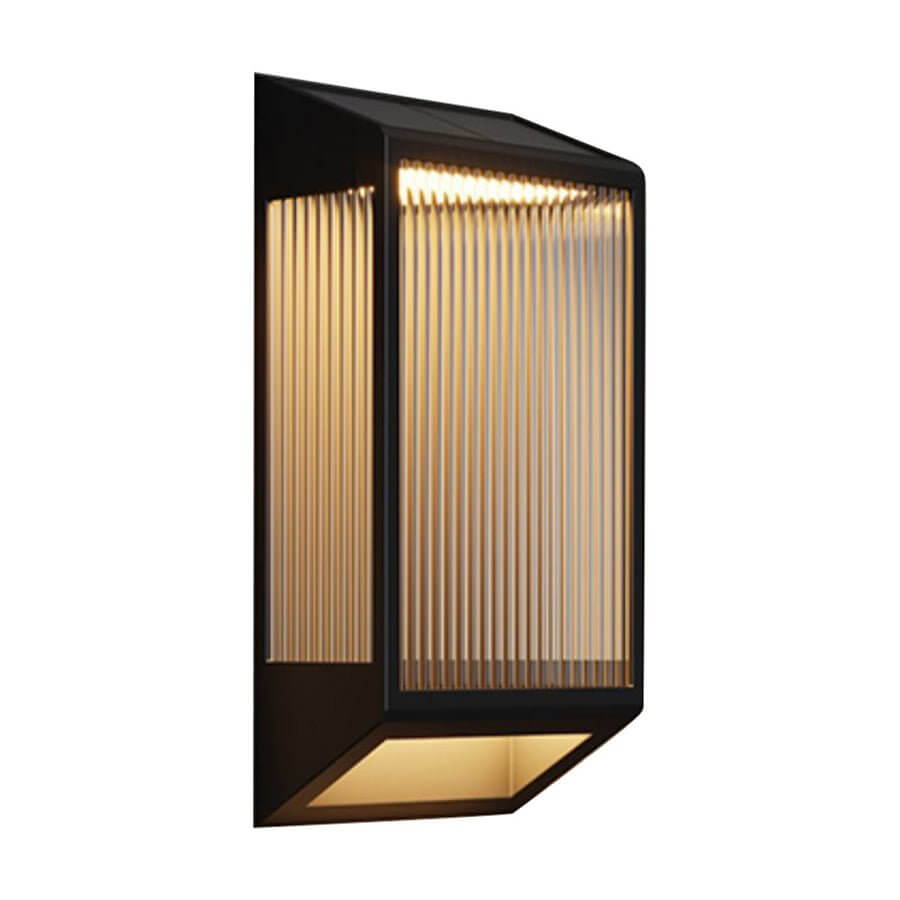 Vertical Ripped Acrylic LED Outdoor Wall Light, Modern Waterproof Sconce