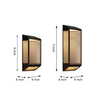 Vertical Ripped Acrylic LED Outdoor Wall Light, Modern Waterproof Sconce