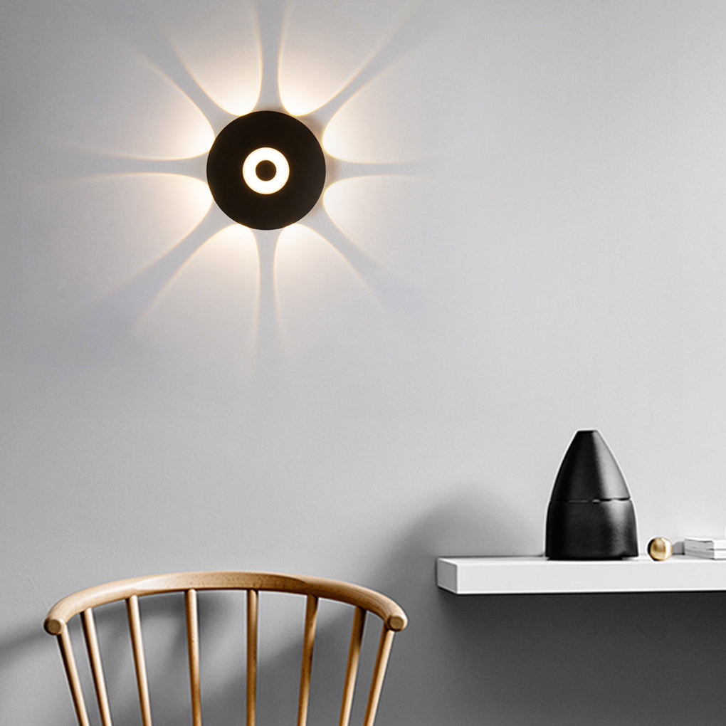 Modern LED Wall Washer Sconce in Black, IP65 Waterproof for Outdoor and Indoor Spaces
